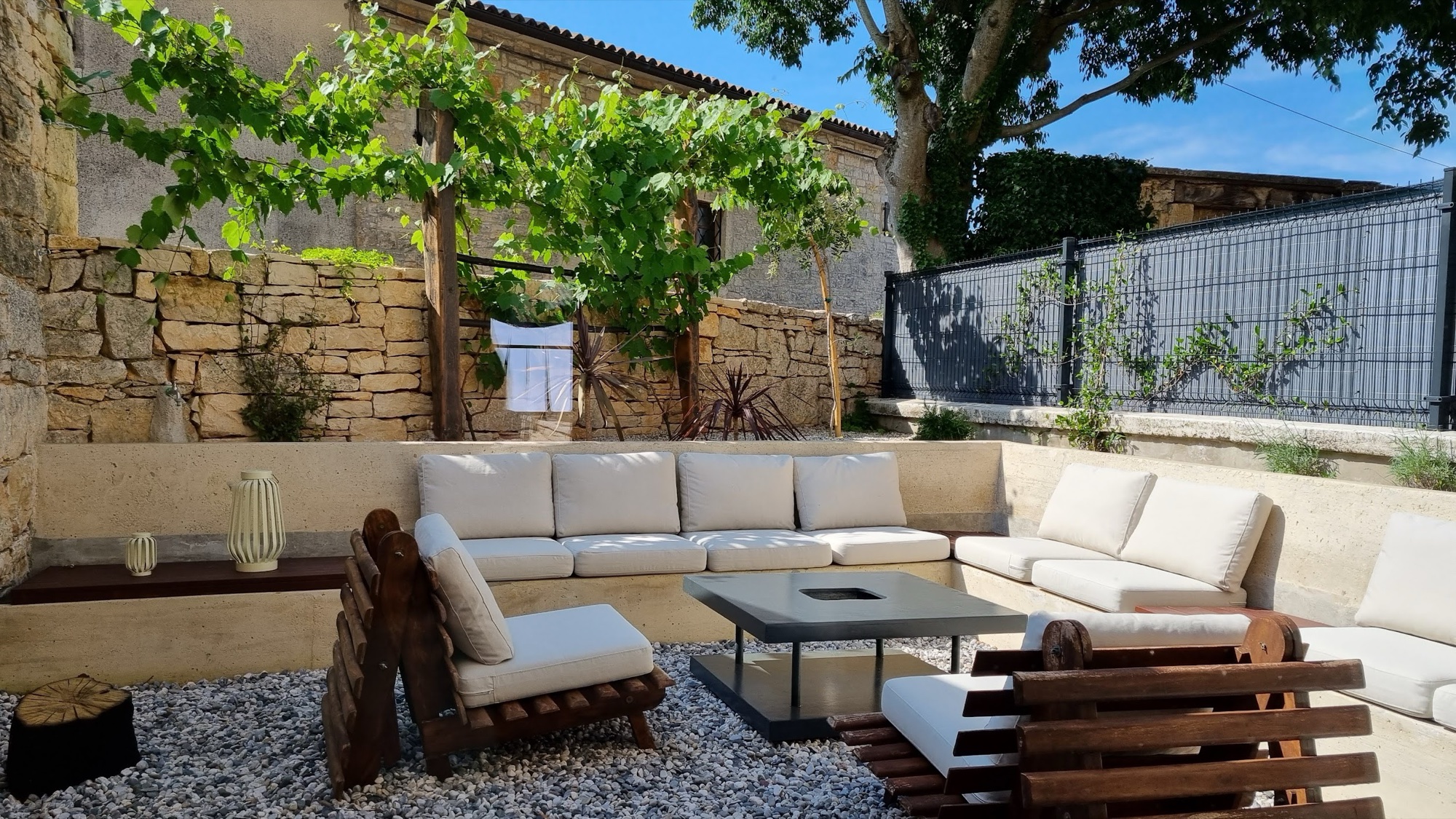 Pool area and garden