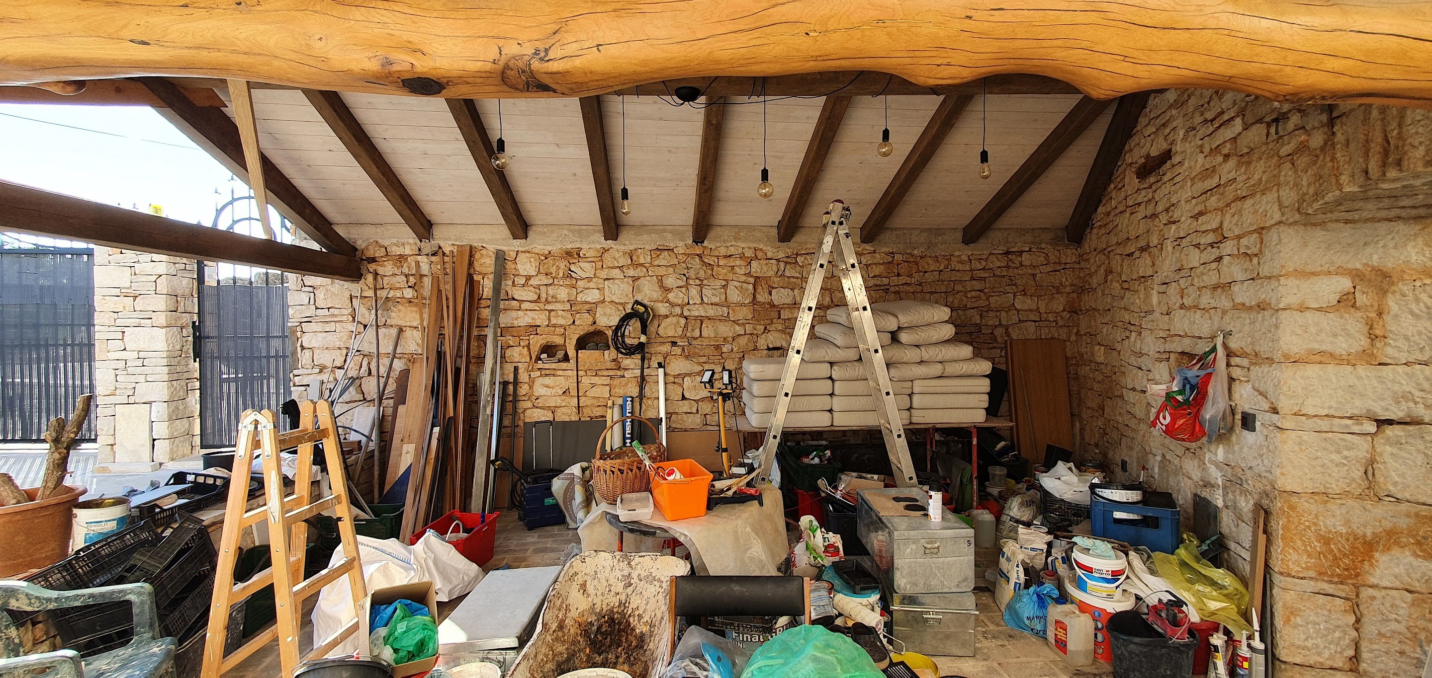 Villa Qualia mid-renovation — construction in progress